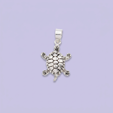 Dije de Plata .925 Pequeña Tortuga Elegante y Brillante mod. 2860