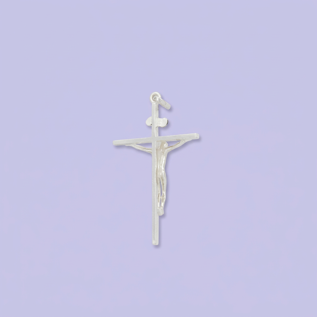 Dije de Plata .925 Crucifijo con Inscripción INRI mod. 2184