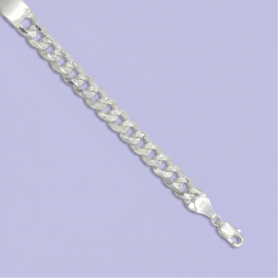 Esclava de Plata .925. de Tejido Barbado Monarca Diamantada mod. 2485