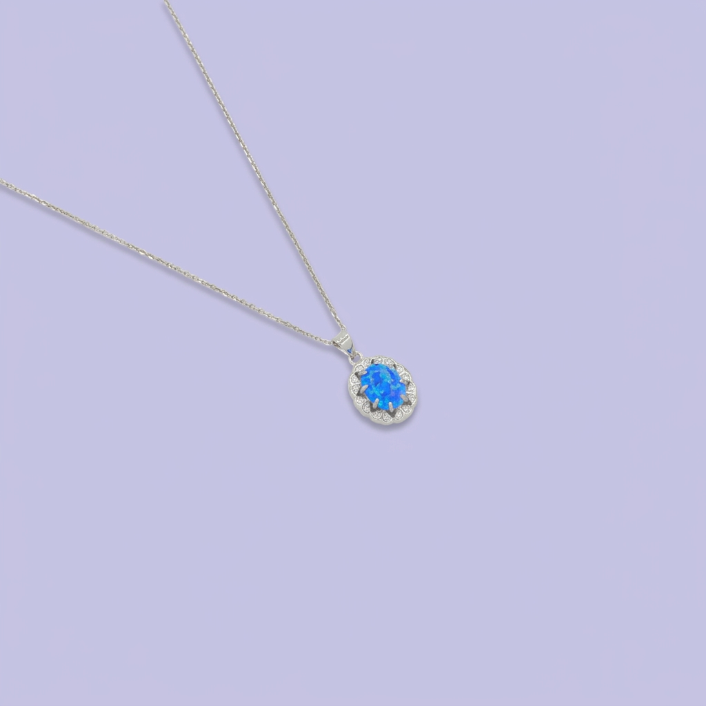 Coordinado de Plata .925 Arreglo de Ópalos mod. 2774