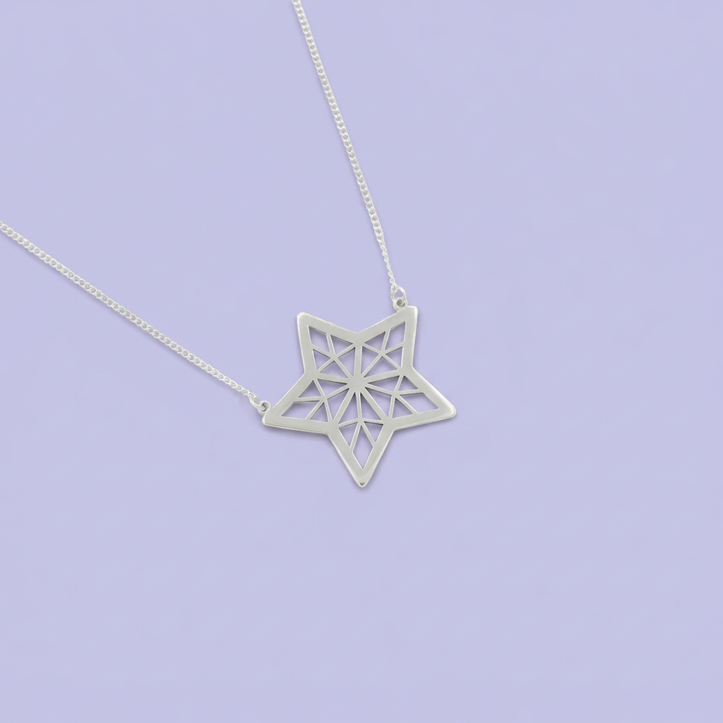 Gargantilla de Plata .925 con Diseño de Estrella Especial mod.2101