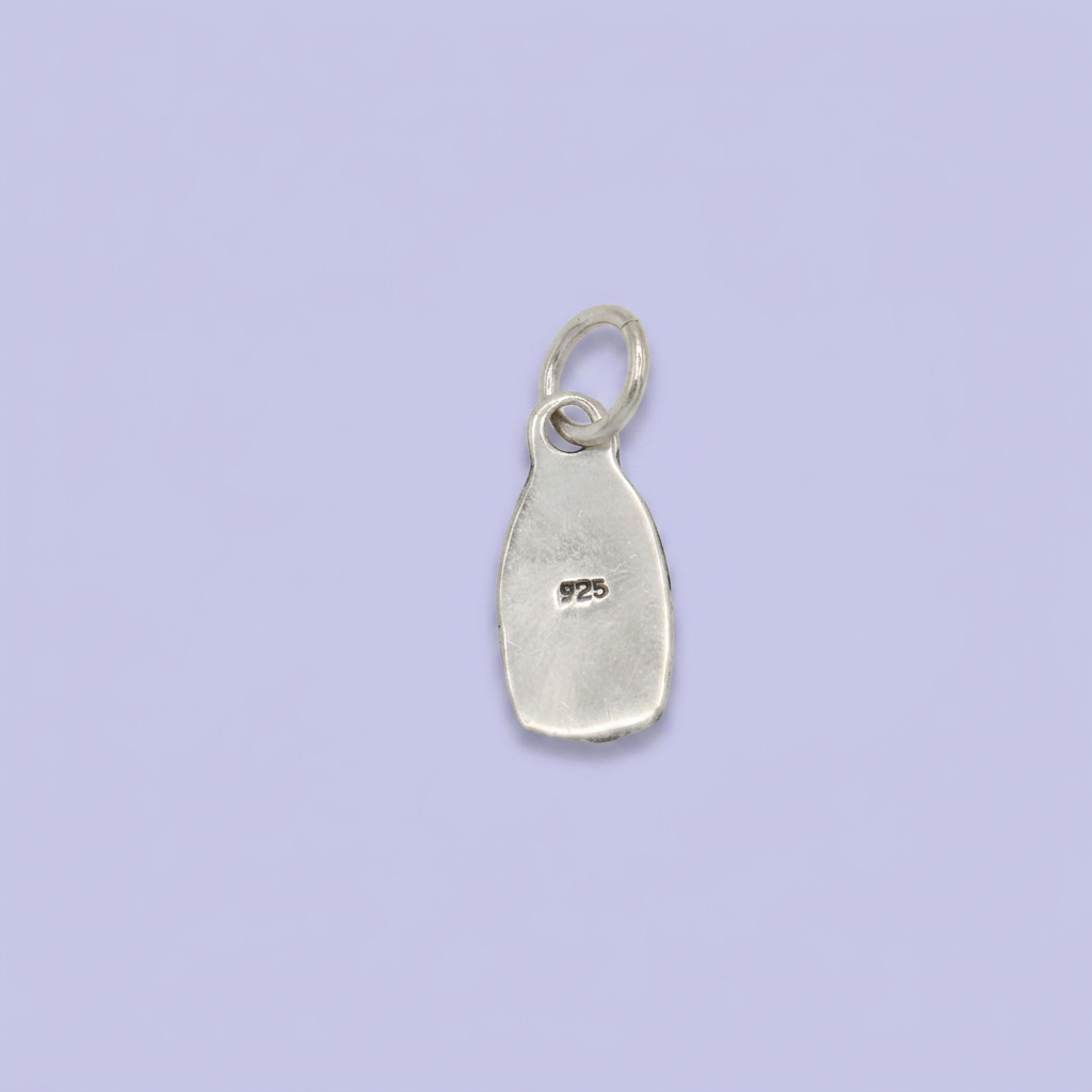 Dije de Plata .925 Virgen Guadalupe de Diseño Pavonado mod. 2559