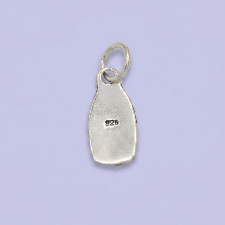 Dije de Plata .925 Virgen Guadalupe de Diseño Pavonado mod. 2559