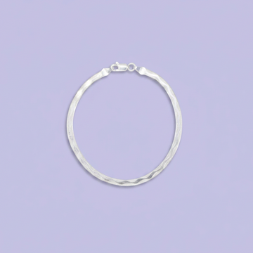 Pulsera de Plata .925 Diseño Tipo Serpiente Plana mod. 2817
