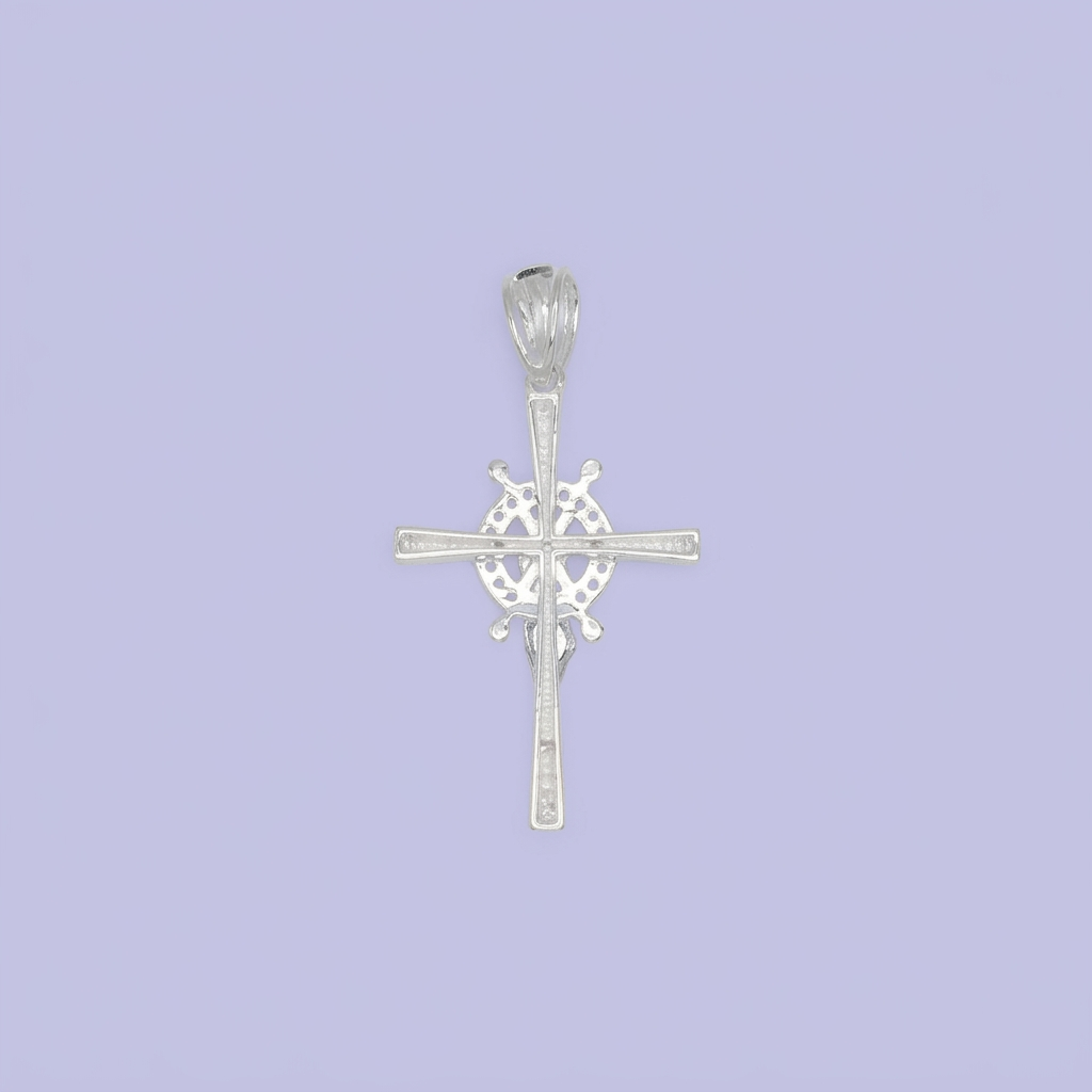 Dije de Plata .925 Crucifijo con Timón mod. 2726