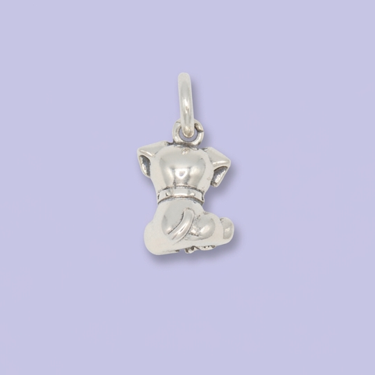 Dije de Plata .925 Perrito Liso mod. 2826