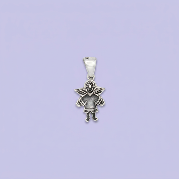 Dije de Plata .925 Angelito con Pavonado Especial mod. 2553