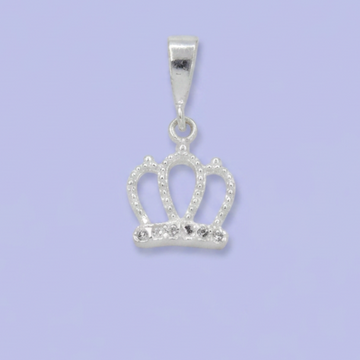 Dije de Plata .925 Corona Reina con Zirconias mod. 2500