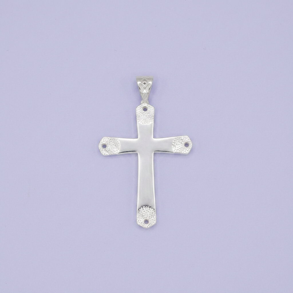 Dije de Plata .925 Crucifijo con Finas Grecas mod. 2728