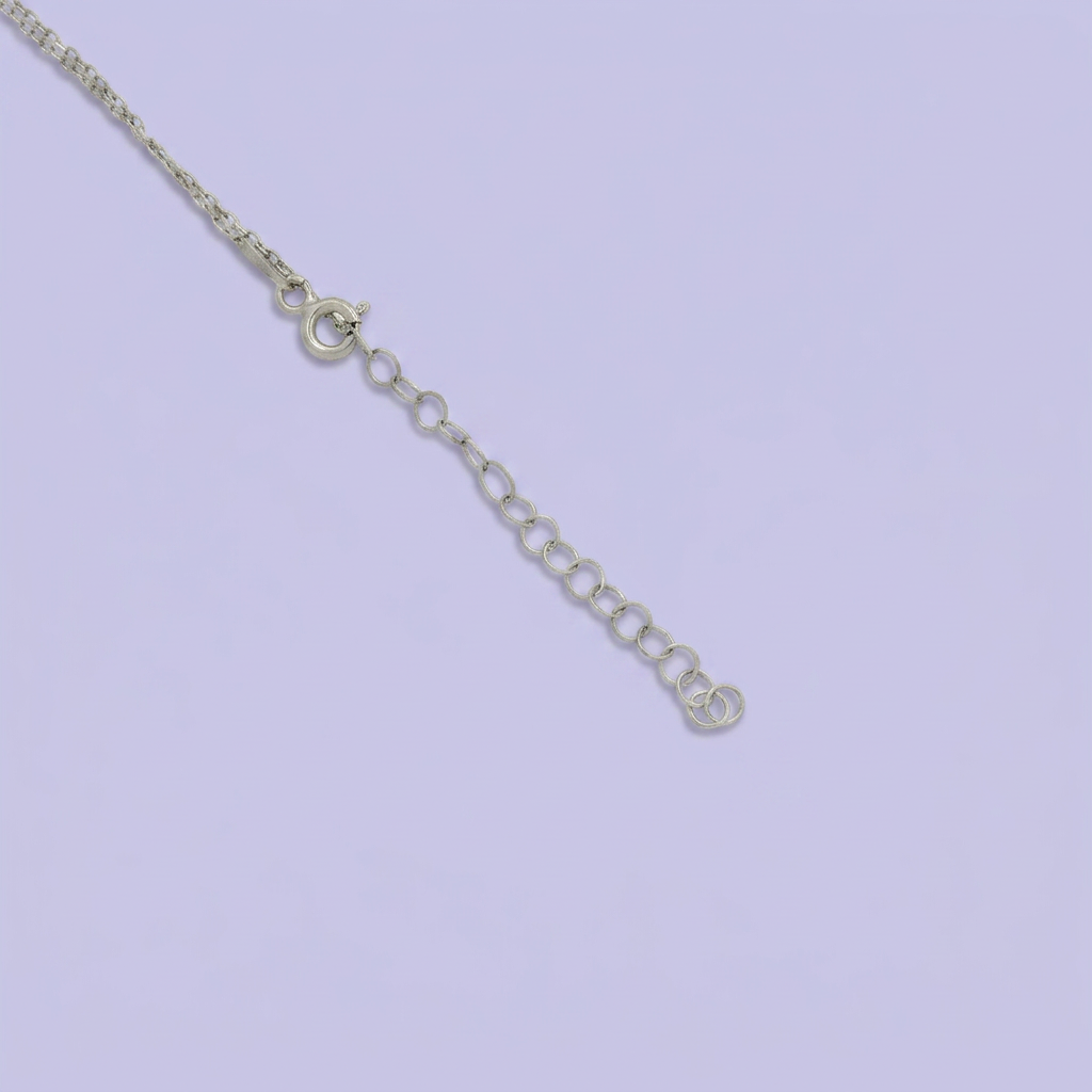 Gargantilla de Plata .925 con Dije de Zirconia Color Topacio Amarillo mod. 2445
