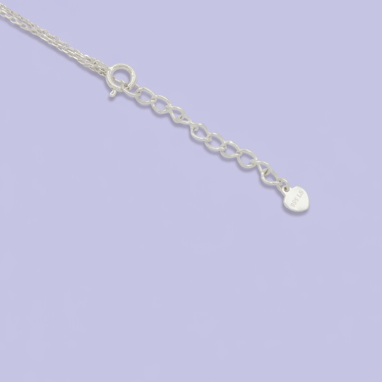 Gargantilla de Plata .925  Corazón Elegante con Zirconias mod. 2613