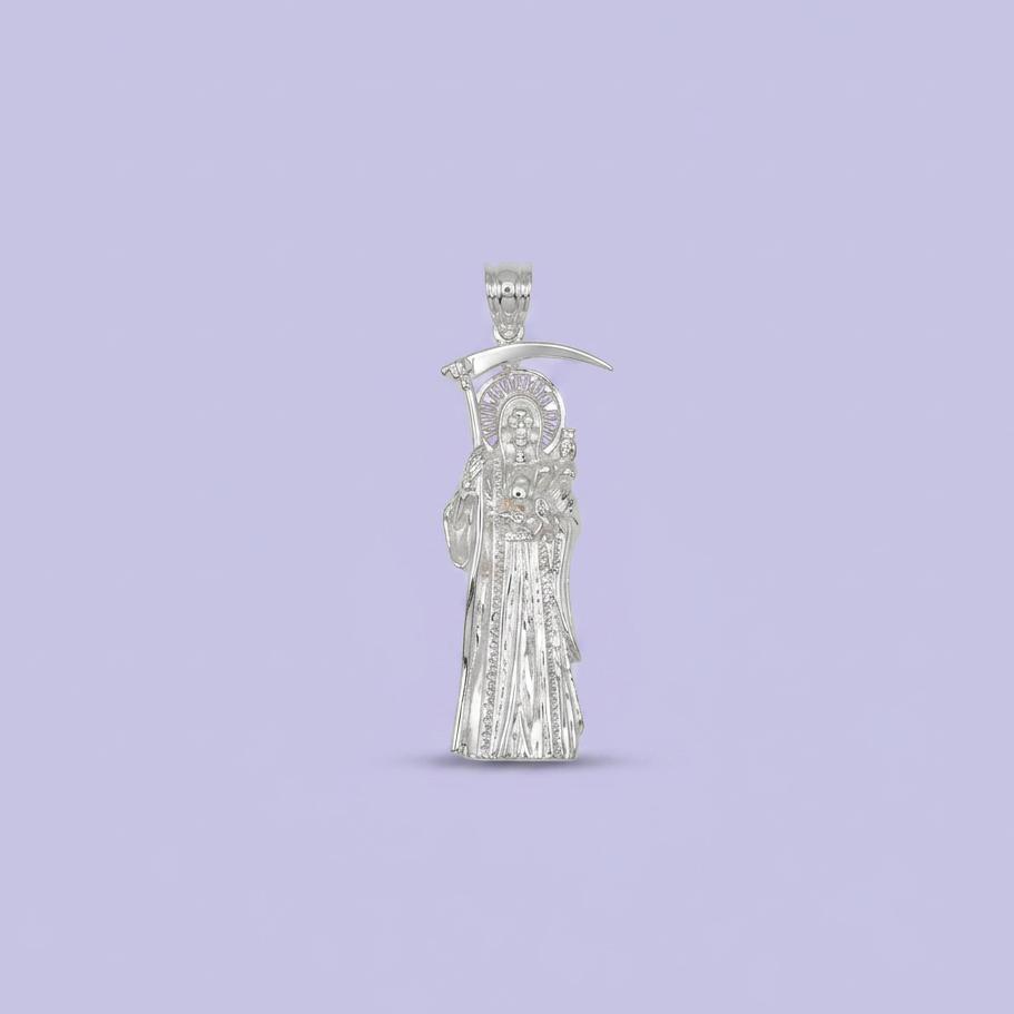 Dije de Plata .925 Santa Muerte con Aureola mod. 2720