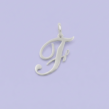 Dije de Plata .925 Letra F Cursiva mod. 2208