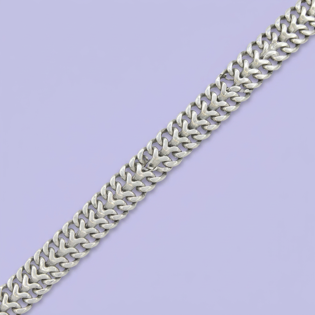 Pulsera de Plata .925 Tejido Petatillo Especial mod. 2455