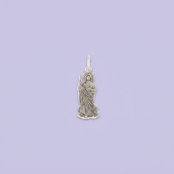 Dije de Plata .925 con Imagen de San Judas en Diseño Plano mod. 2557