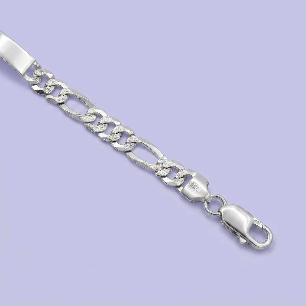 Esclava de Plata .925. de Tejido 3x1 Facetado con Diamantado Especial mod. 2398