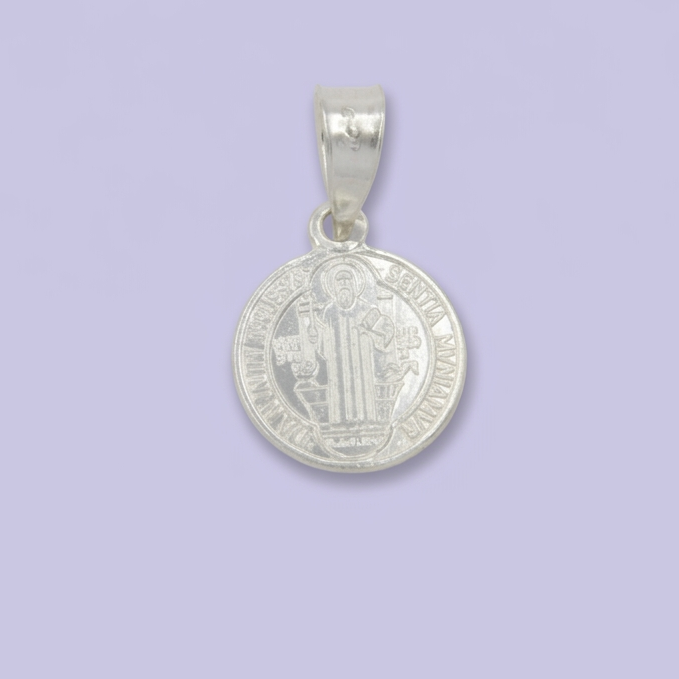 Medalla de Plata .925 Sello de San Benito Fino y Pequeño mod. 2755
