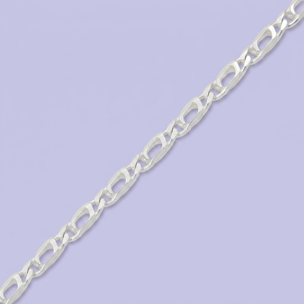 Pulsera de Plata .925 Tejido Ojo de Tigre Hueco mod. 2450