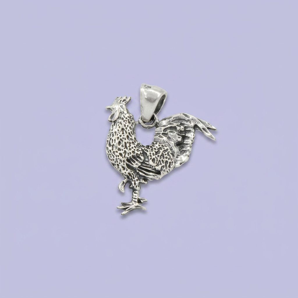 Dije de Plata .925 Diseño Gallo Tradición mod. 2487