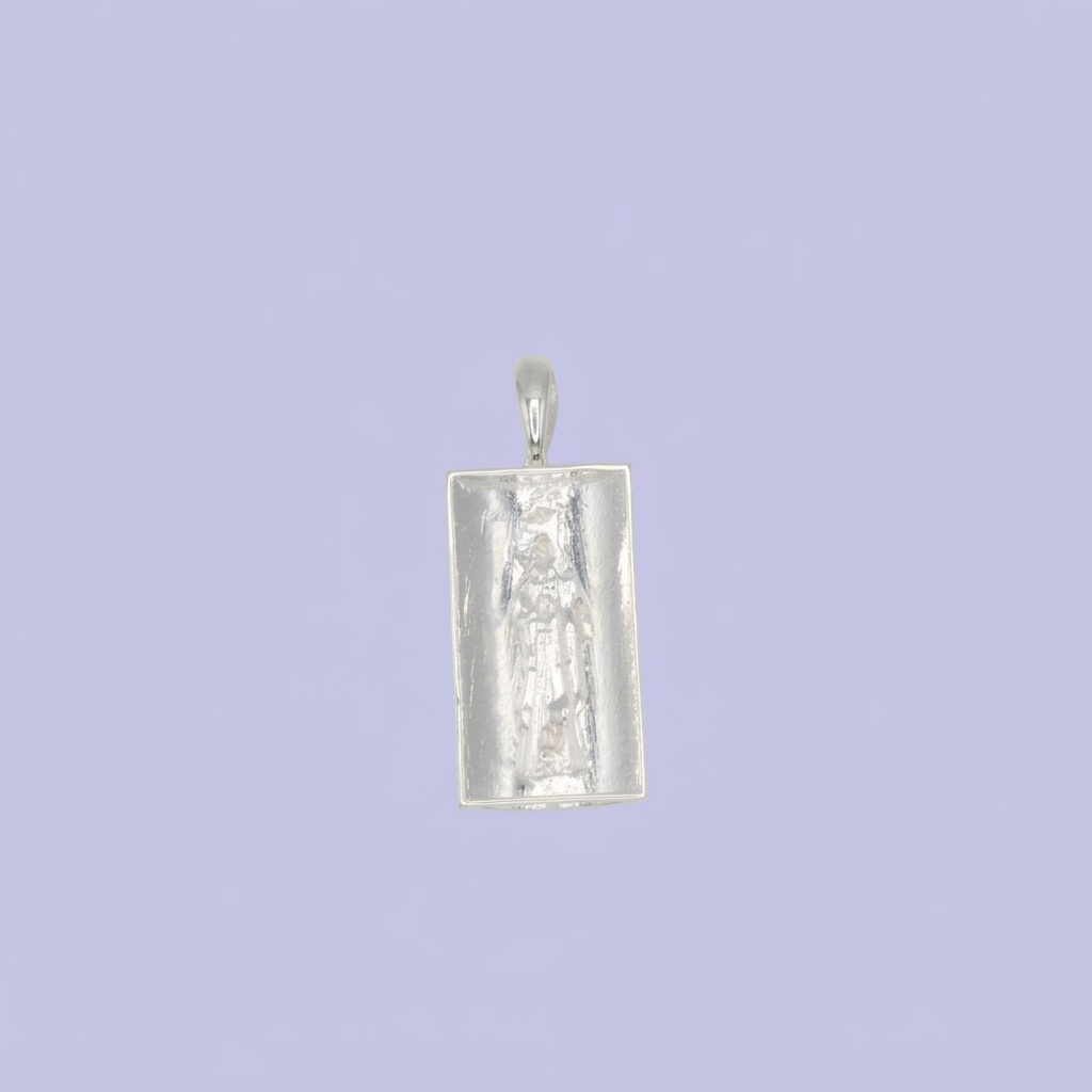 Dije Bulto de Plata .925 Silueta de la Santa Muerte mod. 2730