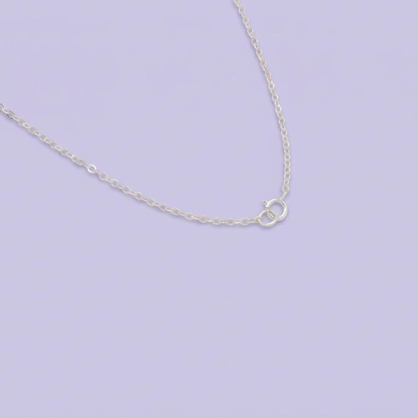 Gargantilla de Plata .925 Diseño Doble con Pequeña Medalla de la Virgen y Cruz Brillante mod. 2991