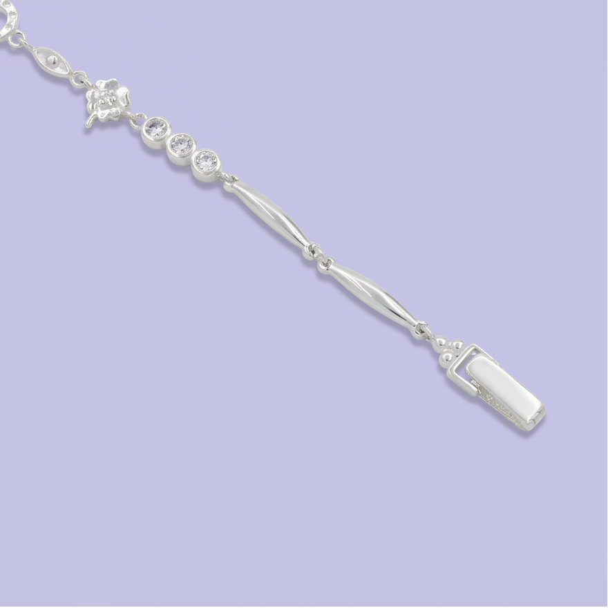 Pulsera de Plata .925 Buena Fortuna con Zirconia mod. 2736