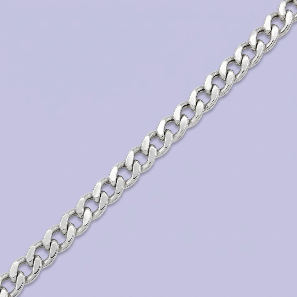 Pulsera de Plata .925 Barbado Grueso mod. 2142