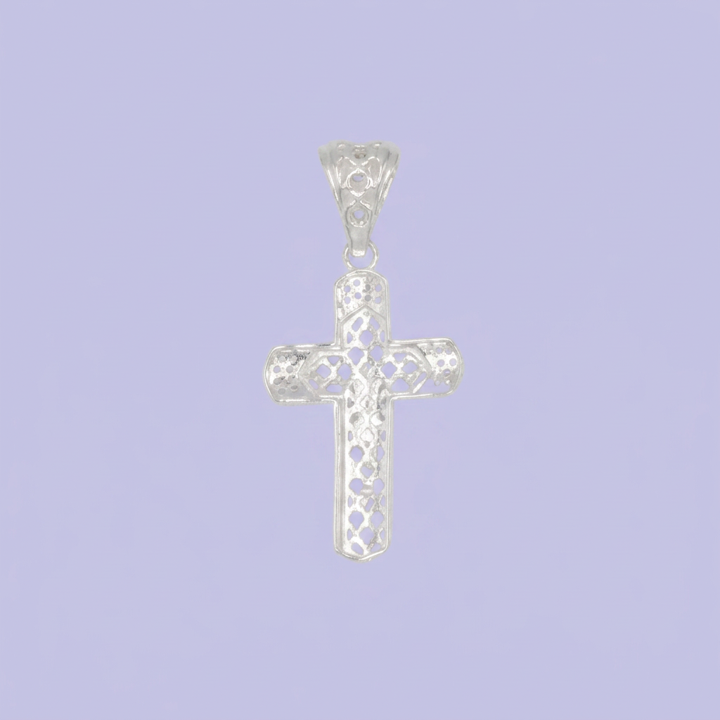 Dije de Plata .925 Crucifijo Filigrana Brillante mod. 2727
