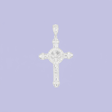 Dije de Plata .925 Crucifijo con Aureola mod. 2724