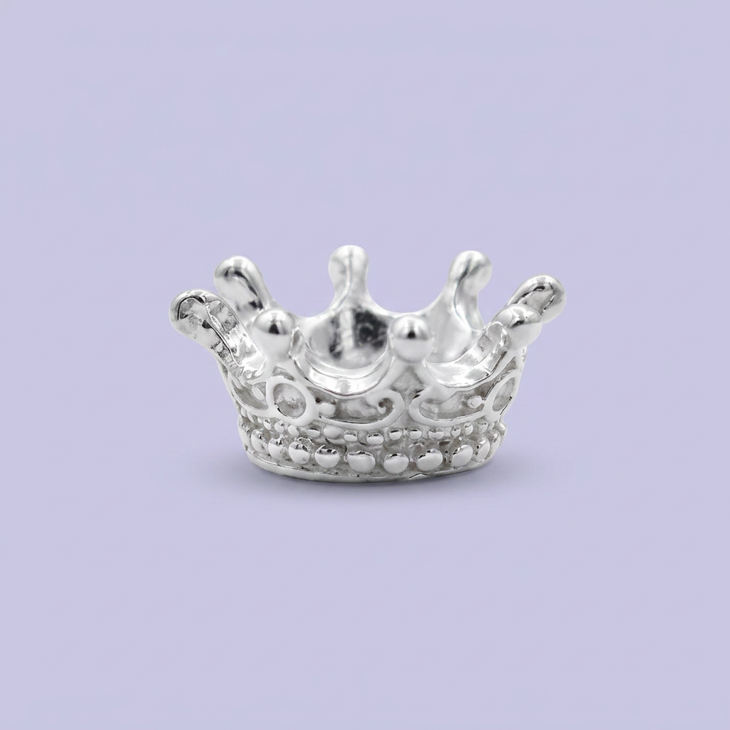Dije de Plata .925  Corona Billante 3D mod. 2503