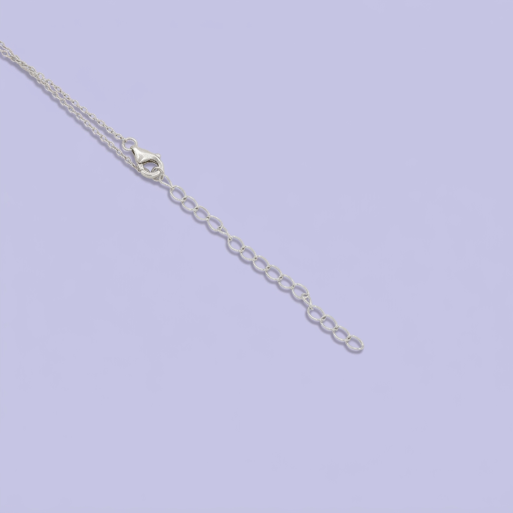 Gargantilla de Plata .925 con Dije de Inicial N Incrustada de Zirconias mod. 2427