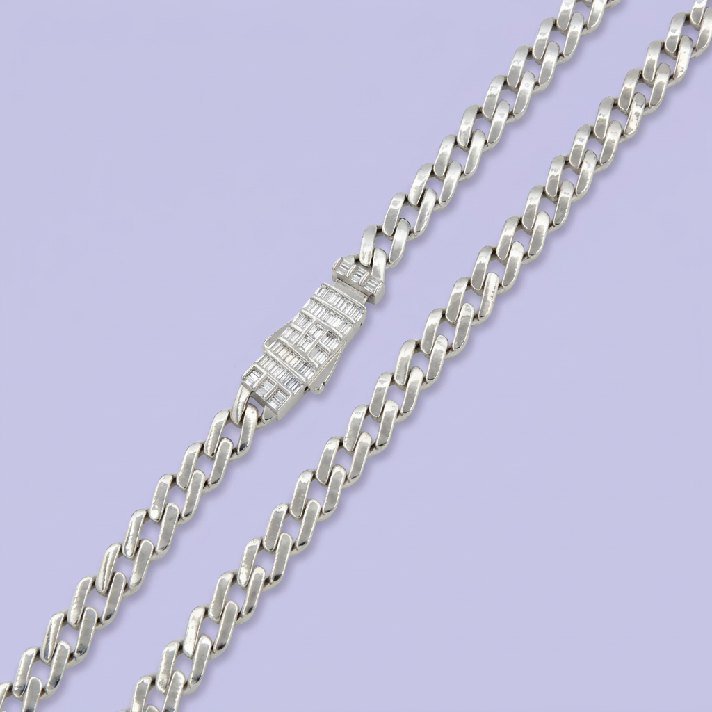 Gargantilla de Plata .925 Swarovski Baguette mod. 2227