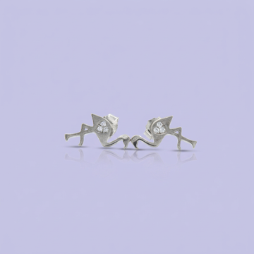 Arete de Plata .925 de Flamingos con Zirconias mod. 2127