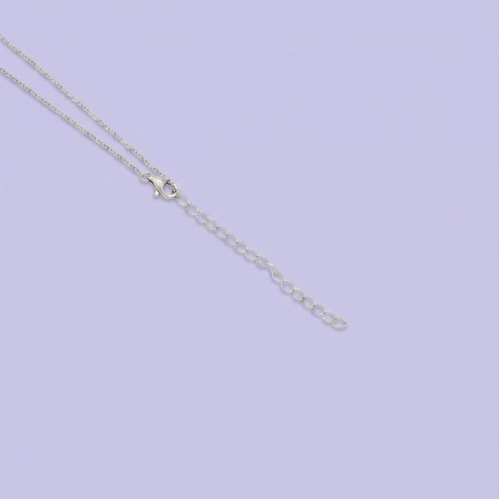 Gargantilla de Plata .925 con Dije de Inicial I Incrustada de Zirconias mod. 2429