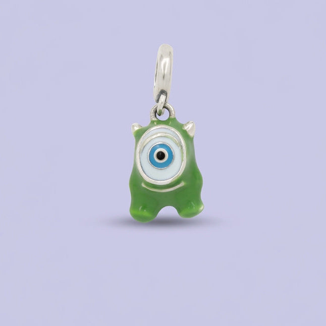 Dije de Plata .925 Estilo Charm Monstruo Verde mod. 2332