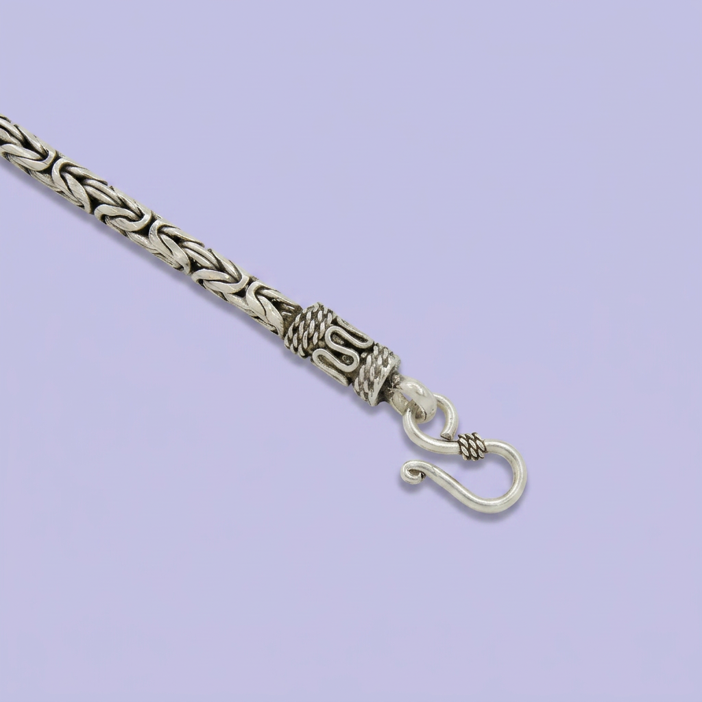 Pulsera de Plata .925 de Tejido Bizantino mod. 2454