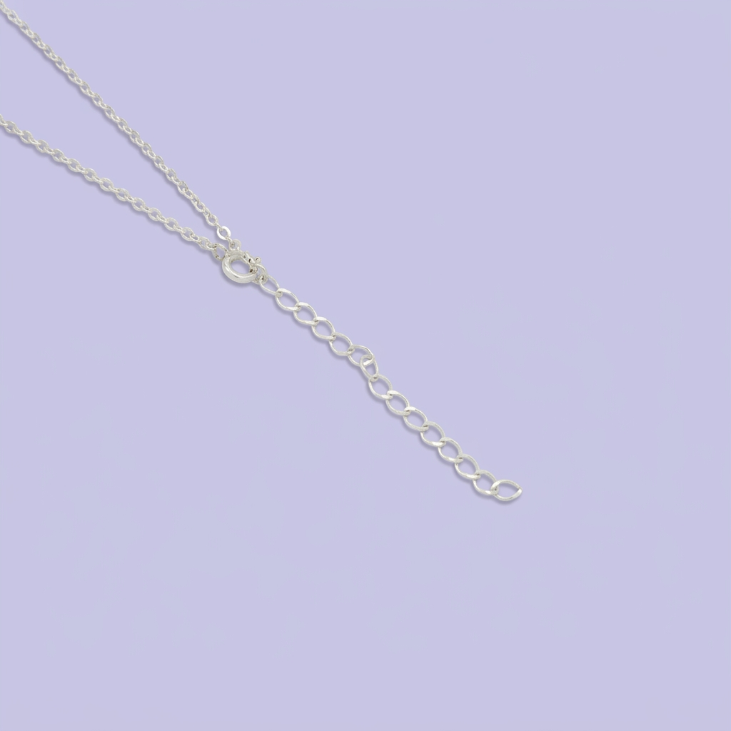 Gargantilla de Plata .925 Molécula de Serotonina Hormona de la Felicidad mod. 2436