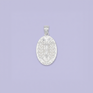 Medalla de Plata .925 Cristo con Bellos Laureles mod. 2725