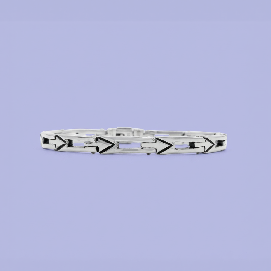 Pulsera de Plata .925 Barroco con Diseño de Flechas mod. 2138