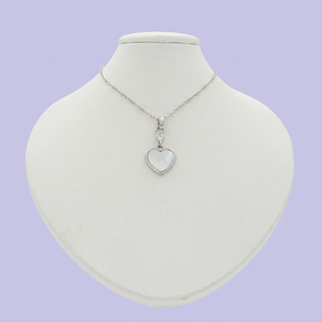 Gargantilla de Plata .925 Corazón de Madre Perla mod. 2439
