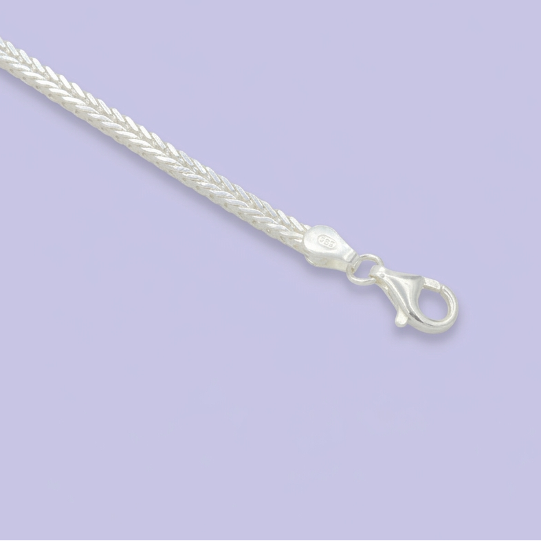 Pulsera de Plata .925 Tejido Espiga Hueco mod. 2447