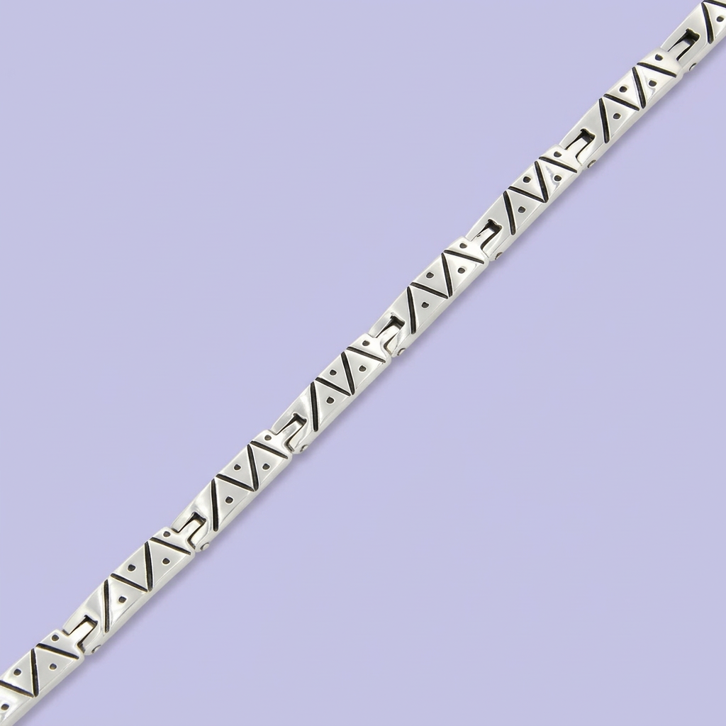 Pulsera de Plata .925 Barroco Triangulos mod. 2132