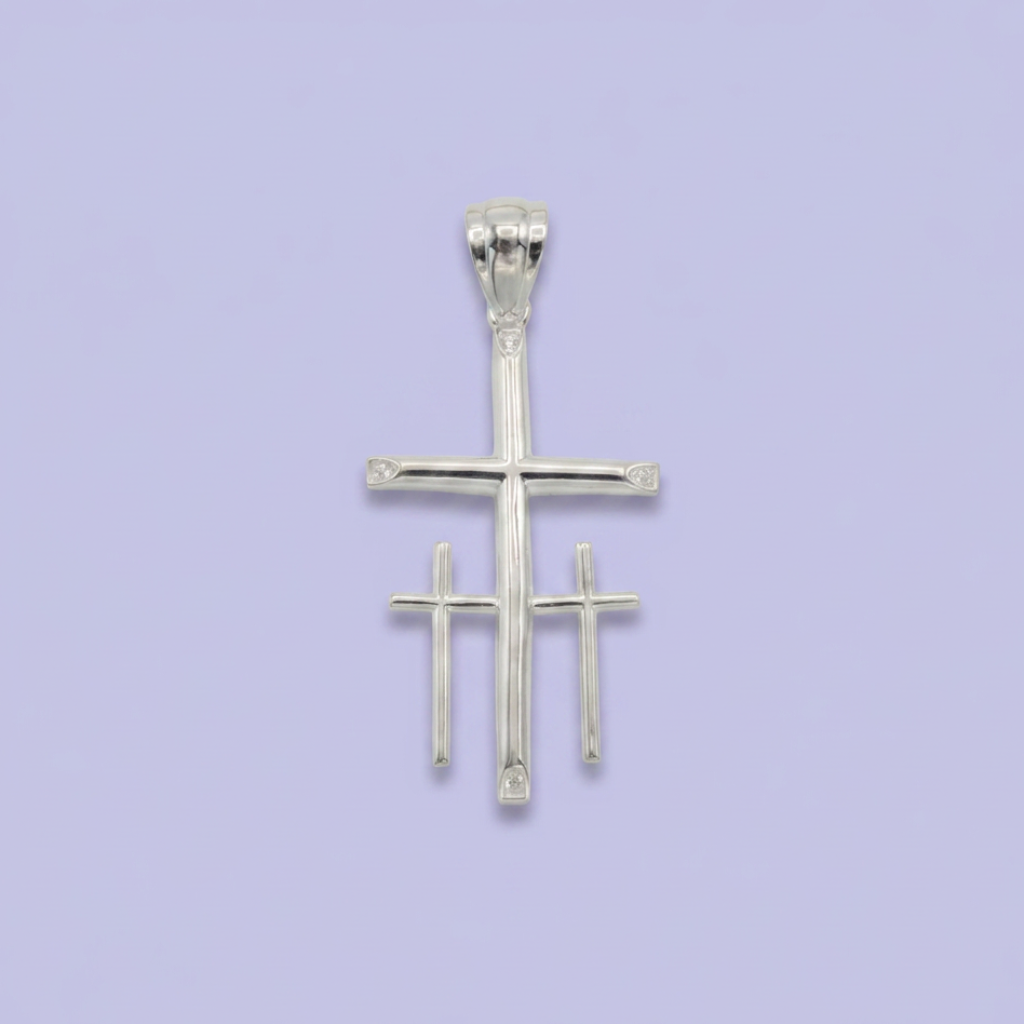 Dije de Plata .925 Tres Cruces mod. 2687