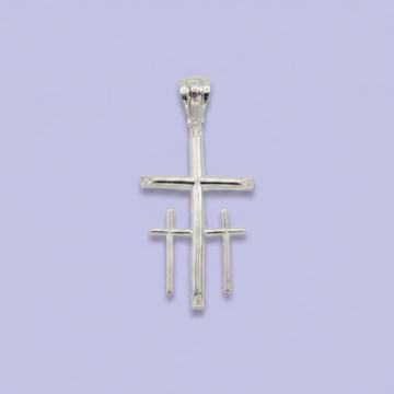 Dije de Plata .925 Tres Cruces mod. 2687