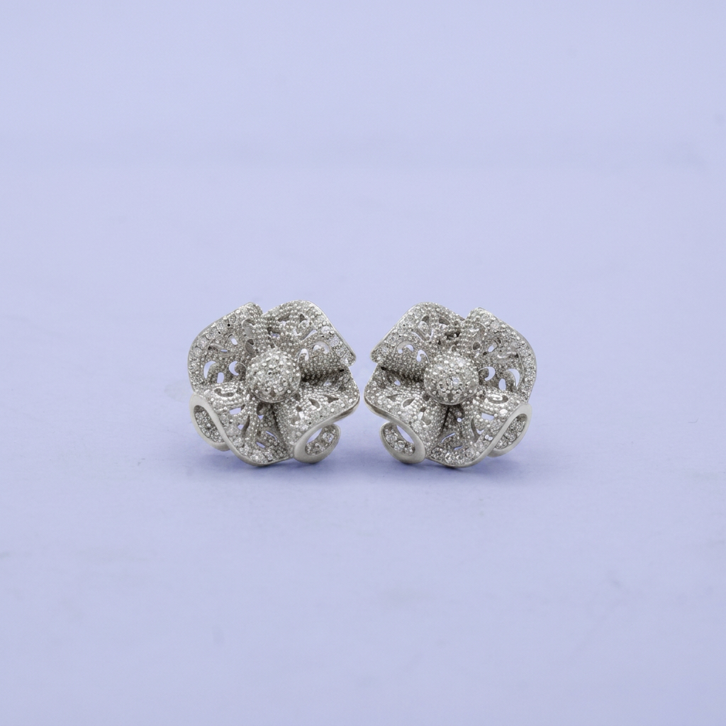 Coordinado de Plata .925 Floreria Pavé mod. 2771