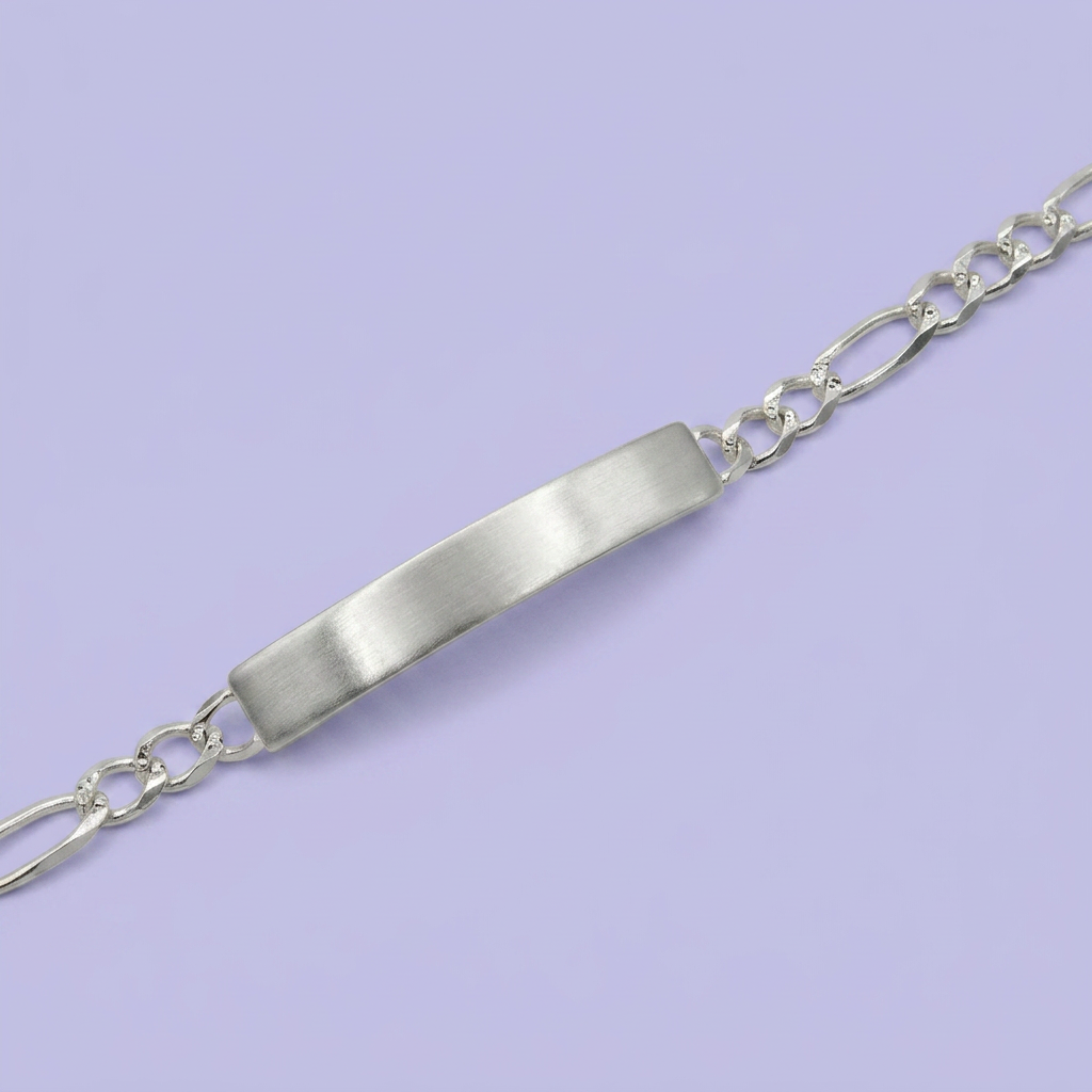 Esclava de Plata .925. de Tejido 3x1 con Eslabones Diamantados mod. 2394