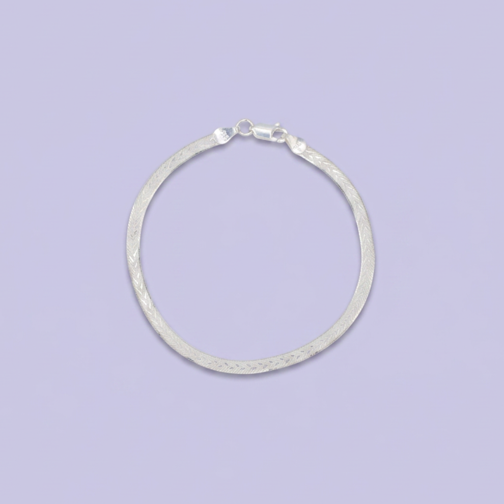 Pulsera de Plata .925 Diseño Tipo Serpiente con Flechas mod. 2818