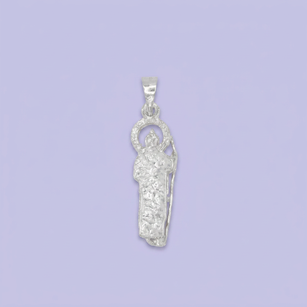 Dije Bulto de Plata .925 San Judas con Diamantado mod. 2545