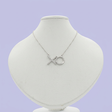 Gargantilla de Plata .925 Iniciales XO con Zirconias mod. 2222