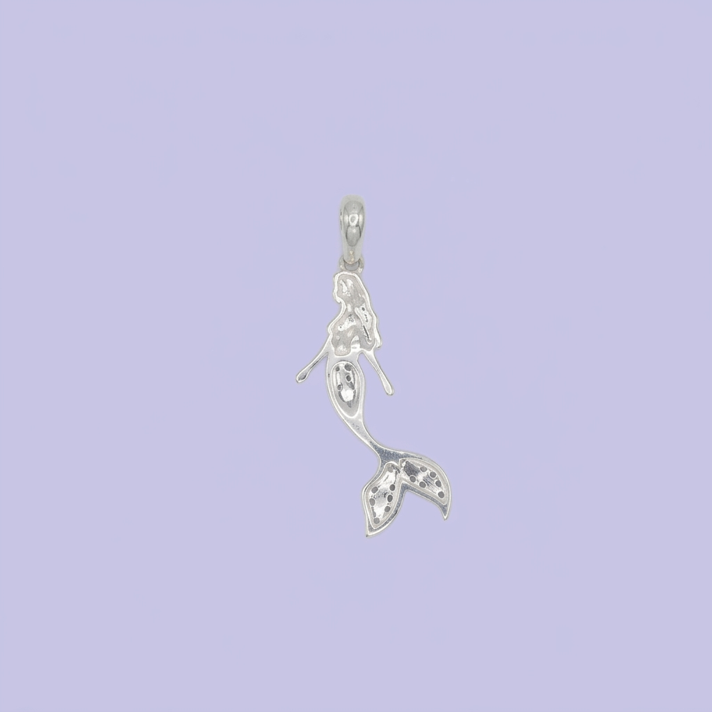 Dije de Plata .925 Sirena con Tonos Azules mod. 2731